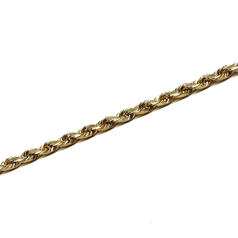 ROPE CHAIN 10K Yellow Gold 13mm 60cm 【SOLID】 - GRILLZ JEWELZ ONLINE STORE