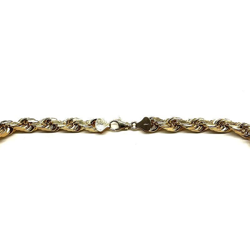 ROPE CHAIN 10K Yellow Gold 13mm 60cm 【SOLID】 - GRILLZ