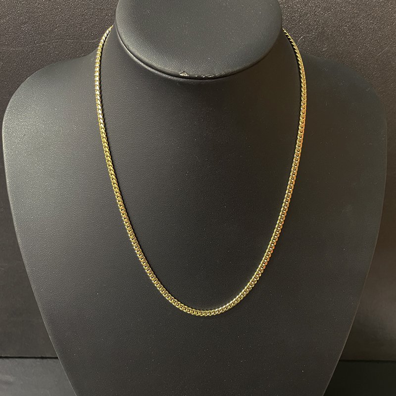 MIAMI CUBAN CHAIN 10K Yellow Gold 4mm  50cm  【SOLID】