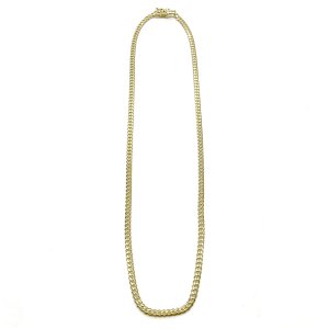 MIAMI CUBAN CHAIN 10K Yellow Gold 4mm  50cm  【SOLID】
