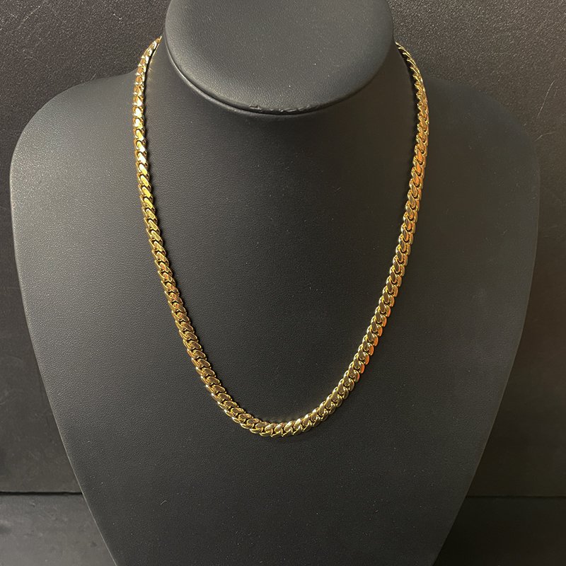 MIAMI CUBAN CHAIN 14K Yellow Gold 7mm  50cm  SOLID
