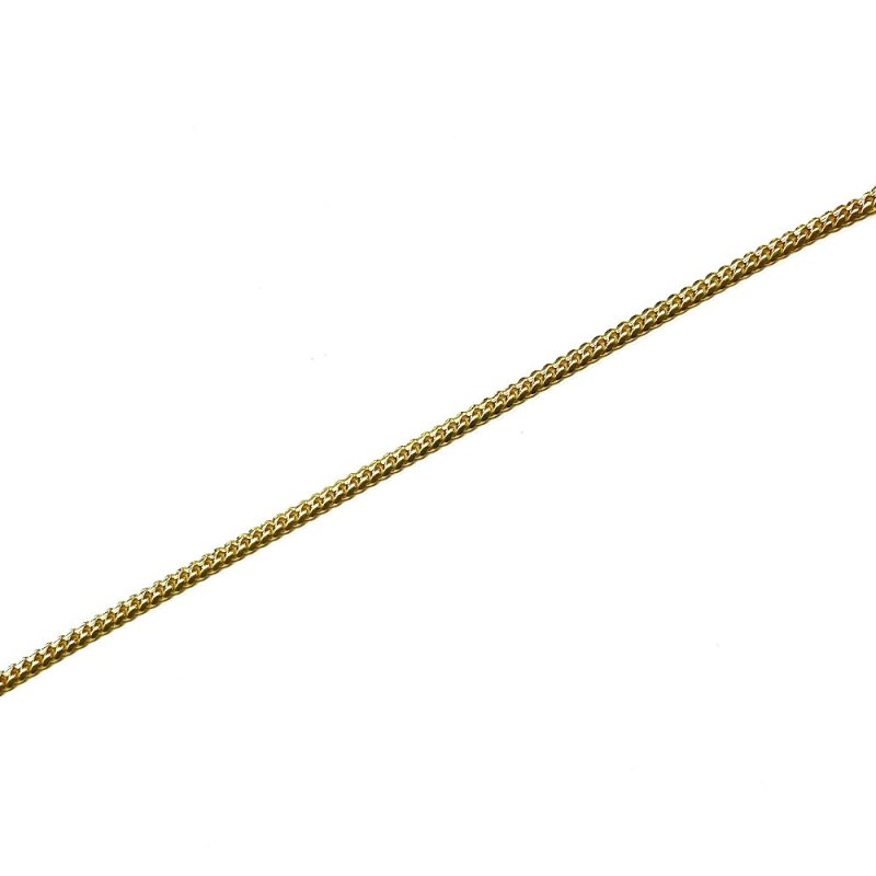 MIAMI CUBAN CHAIN BRACELET 10K YG 3.8mm 20cm SOLID
