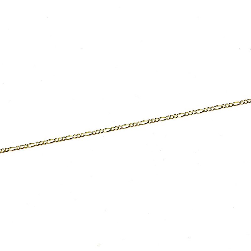 FIGARO CHAIN 10K Yellow Gold 3.3mm  50cm/55cm/60cm  SOLID