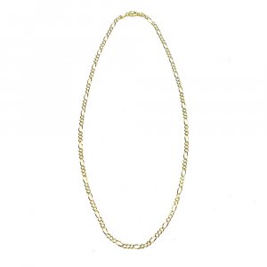 FIGARO CHAIN 10K Yellow Gold 3.3mm  50cm/55cm/60cm  SOLID