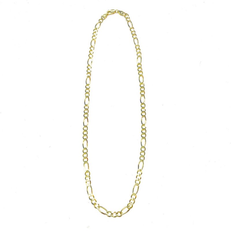 FIGARO CHAIN 10K Yellow Gold 5.5mm  50cm/55cm/60cm  SOLID