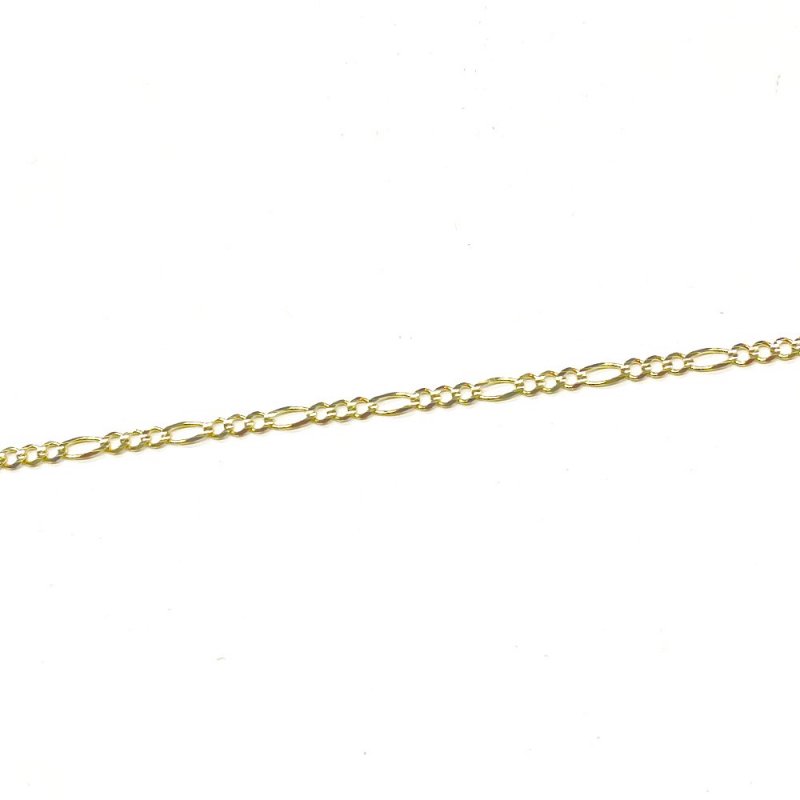 FIGARO CHAIN 10K Yellow Gold 5.5mm  50cm/55cm/60cm  SOLID