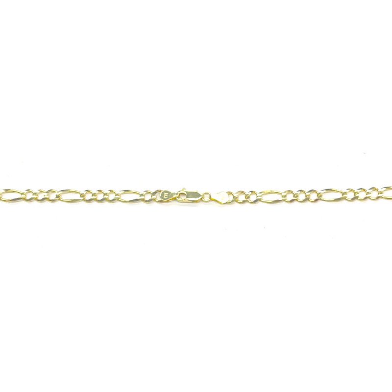 FIGARO CHAIN 10K Yellow Gold 5.5mm  50cm/55cm/60cm  SOLID