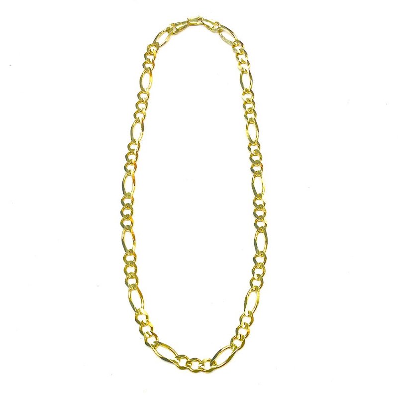 FIGARO CHAIN 10K Yellow Gold 7.8mm  50cm/55cm/60cm  SOLID