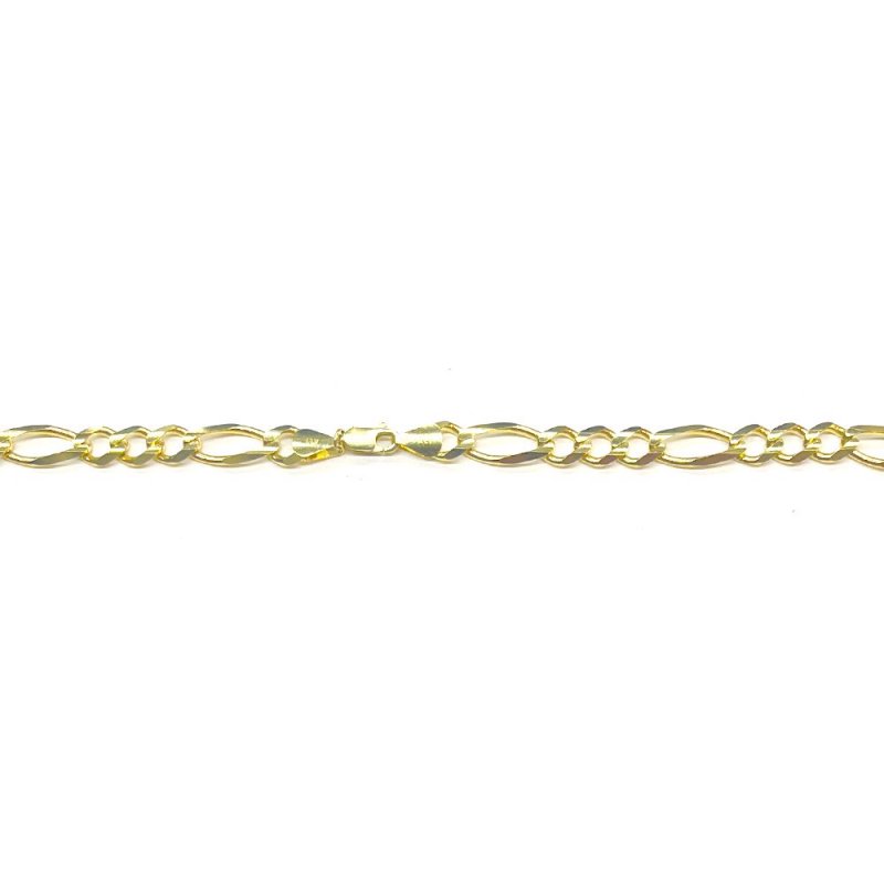 FIGARO CHAIN 10K Yellow Gold 7.8mm  50cm/55cm/60cm  SOLID