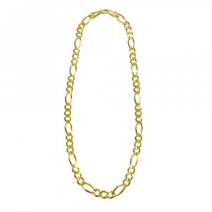 FIGARO CHAIN 10K Yellow Gold 7.8mm  50cm/55cm/60cm  SOLID