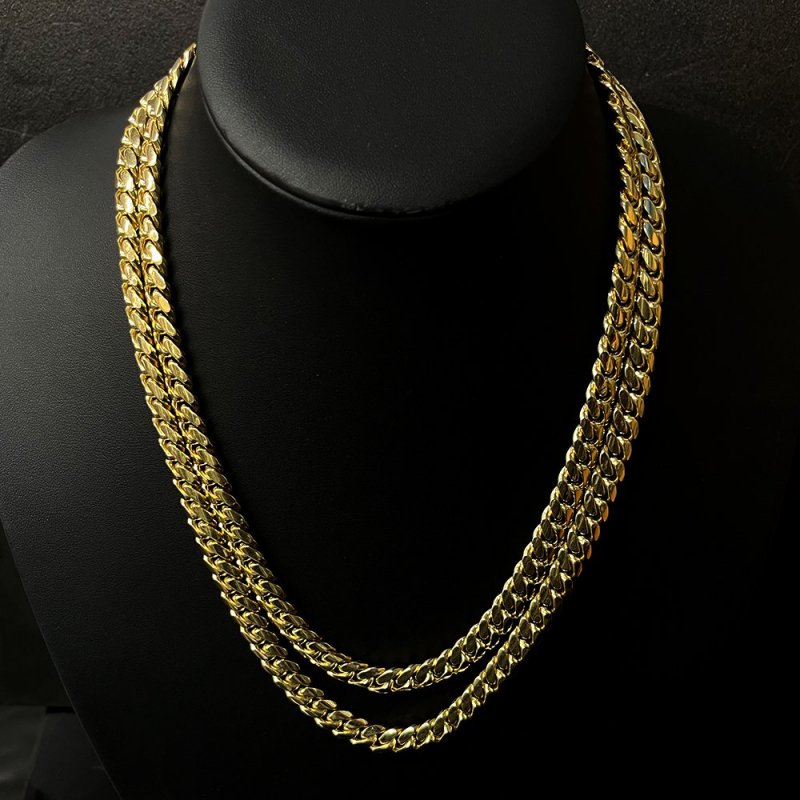 MIAMI CUBAN CHAIN 10K Yellow Gold 9.3mm  50cm/55cm  SOLID