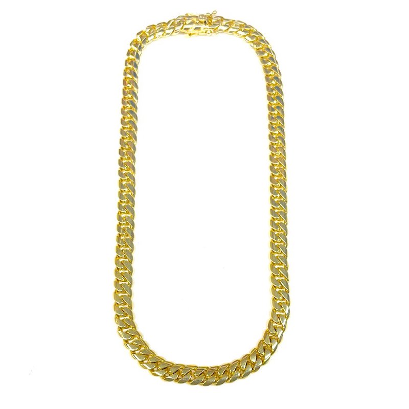 MIAMI CUBAN CHAIN 10K Yellow Gold 10mm  50cm/60cm  SOLID