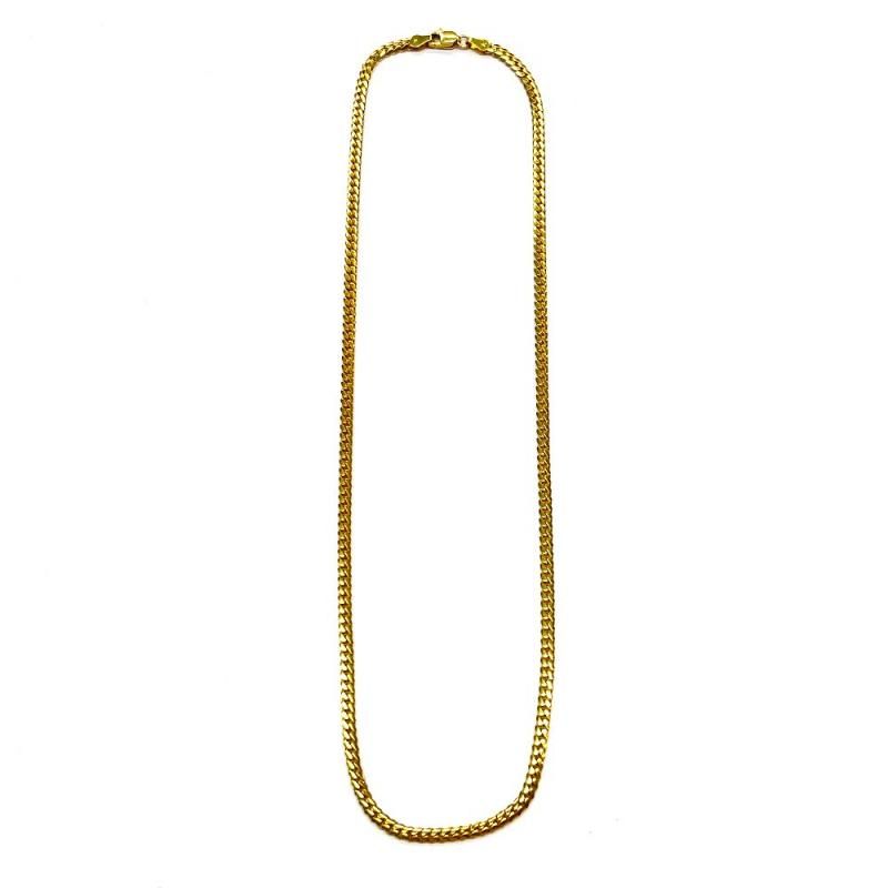 14k イエローゴールド マイアミキューバンチェーン3.2mm 45センチ 14k イエローゴールド マイアミキューバンチェーン3.2mm 45センチ