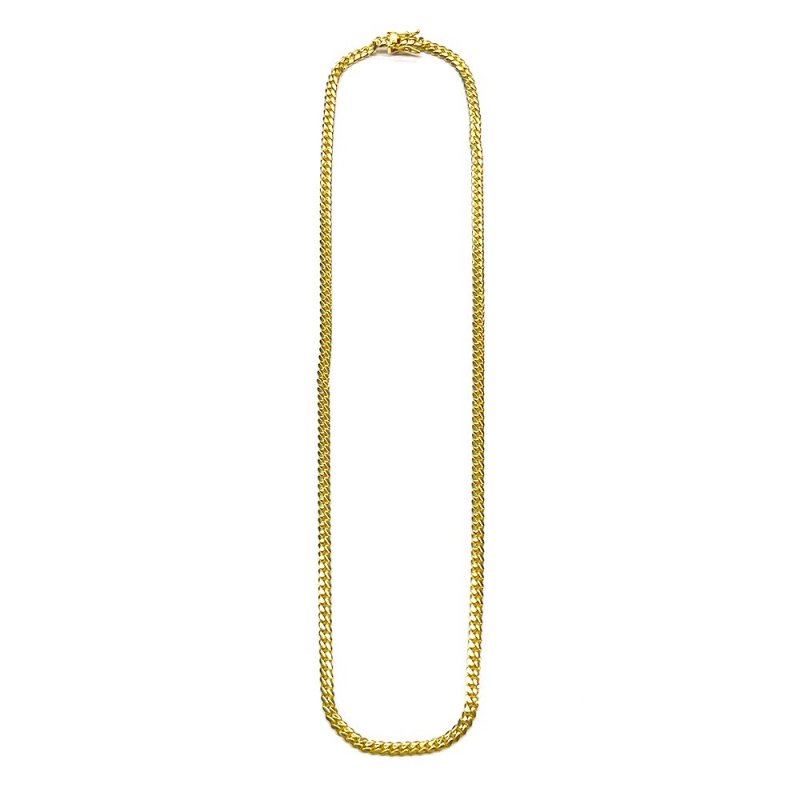 MIAMI CUBAN CHAIN 14K Yellow Gold 4mm  50cm/55cm/60cm  SOLID