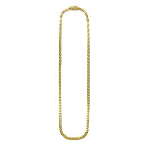 MIAMI CUBAN CHAIN 14K Yellow Gold 4mm  50cm/55cm/60cm  SOLID