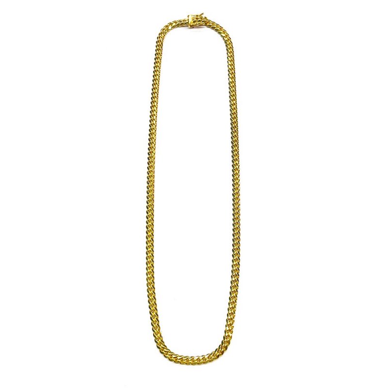 MIAMI CUBAN CHAIN 14K Yellow Gold 5mm  50cm/55cm  SOLID