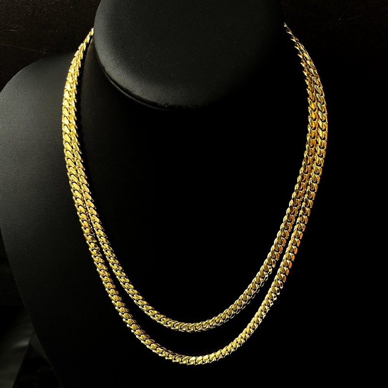 MIAMI CUBAN CHAIN 14K Yellow Gold 7mm  50cm/55cm  SOLID