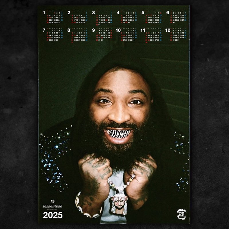 GRILLZ JEWELZ CALENDAR 2025