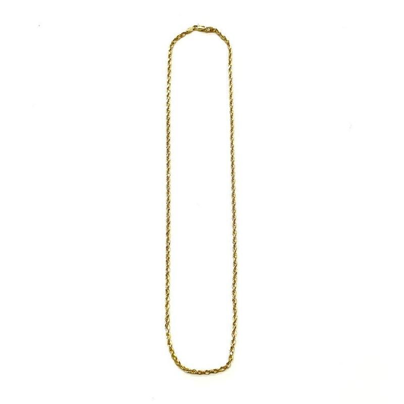 ROPE CHAIN 10K Yellow Gold 3mm  50cm/55cm/60cm  SOLID