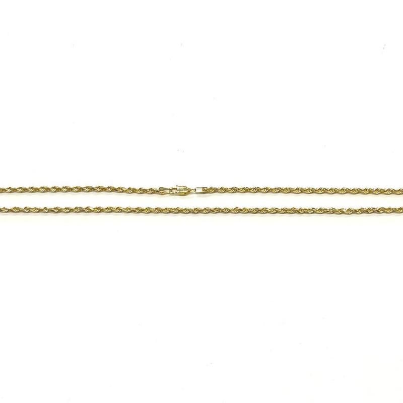 ROPE CHAIN 10K Yellow Gold 3mm  50cm/55cm/60cm  SOLID