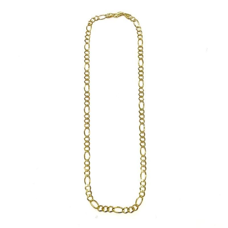 FIGARO CHAIN 10K Yellow Gold 5.8mm  50cm/55cm  SOLID