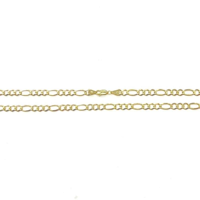 FIGARO CHAIN 10K Yellow Gold 5.8mm  50cm/55cm  SOLID