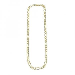 FIGARO CHAIN 10K Yellow Gold 6.7mm  50cm/55cm/60cm  SOLID