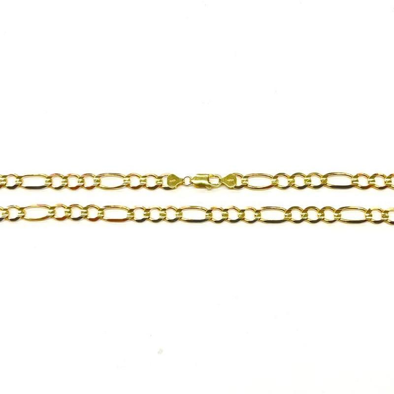 FIGARO CHAIN 10K Yellow Gold 8.3mm  55cm/60cm  SOLID