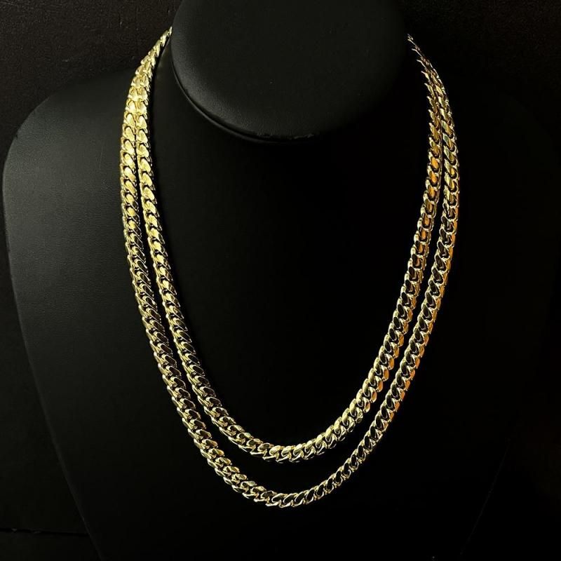 MIAMI CUBAN CHAIN 10K Yellow Gold 8.4mm  50cm/55cm  SOLID