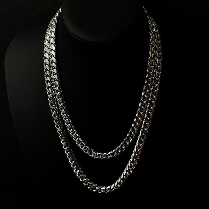 【60cm】【10mm】【18K刻印あり】【Miami Cuban】 18K Gold Cuban Link Chain Necklace - 10mm, 600mm, Stamped