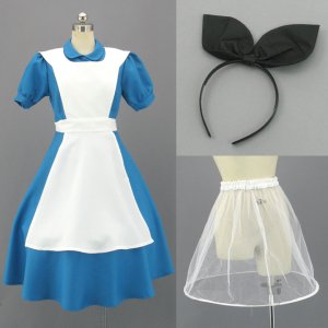 Ի׵ĤιΥꥹ ꥹ  ץ Alice in Wonderland-Alice Cosplay Costume