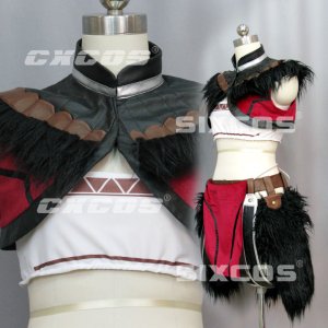 モンスターハンター キリン 風 装備 赤 コスプレ衣装 Monster Hunter/MHF - Black Krin Armor Cosplay Costume