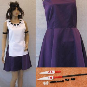 もののけ姫 サン 風 コスプレ衣装 道具付 Princess Mononoke - San Cosplay Costume C