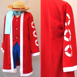 ONE PIECE ԡ Х 󥭡Dե  ץ One Piece - Monkey D. Luffy Cosplay Costume