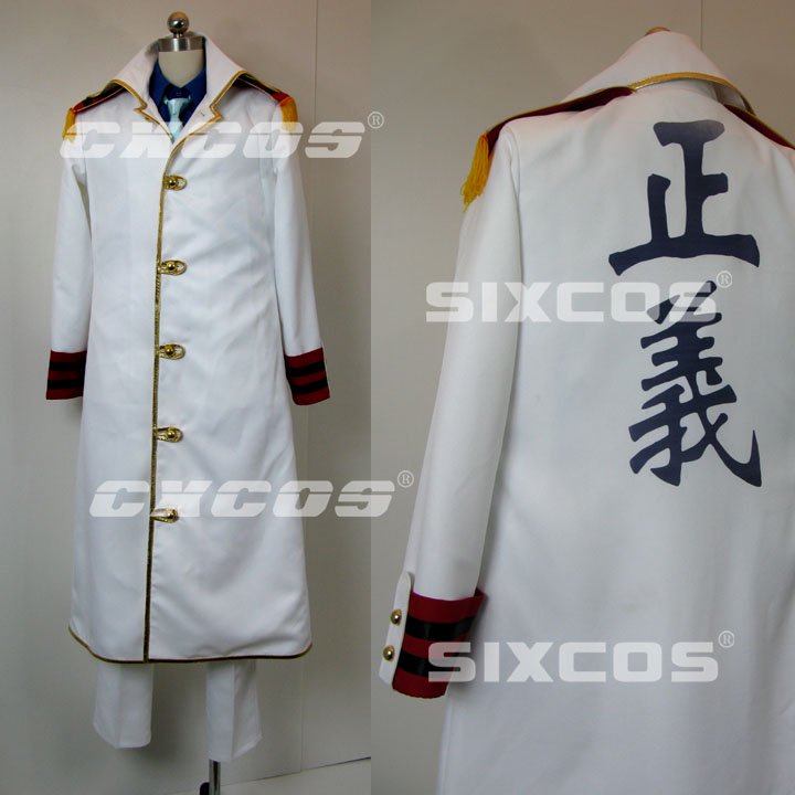 ONE PIECE ワンピース 海軍本部 中将 ガープ 風 コスプレ衣装 One Piece - Navy Uniform justice  Cosplay Costume