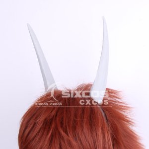 銀色牛の角 悪魔の角 コスプレ小物オーダーメイド ハロウィン仮装 髪飾り 動物の角 コスチューム