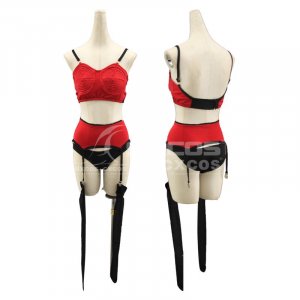  ֥å ץ ϥ 塼 Sexy Costume Red suit Black socks Halloween Cosplay