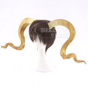 ʥ - ӡ說 Ӥγ Ƭ  ץۡ ꡼ Arknights Beeswax large sheep horns Cosplay Horns