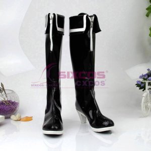 VOCALOID ֥å å塼 ޥ  鲻ߥ ץ ѥ֡Ĺ ֥å  Black Rock Shooter Mato Kuroi Cosplay Boots