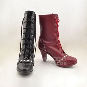 DCߥå  å ե ϡ쥤   ץ췤 ֡ Harleen Quinzel  Cosplay Shoes