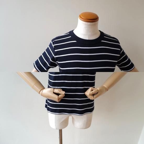 MAISON CORNICHON】クルーネックボーダー半袖Tシャツ - SUGURU SHOP