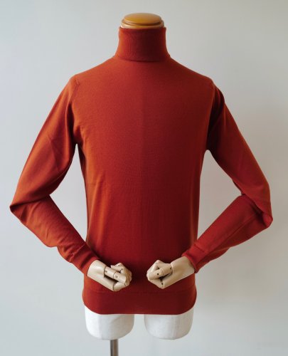 【JOHN SMEDLEY】「CHERWELL」30Gメリノウール タートルネックセーター - SUGURU SHOP