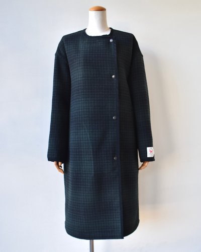 LADY'S【Traditional Weatherwear】「HEAT TWEED」ノーカラーロング