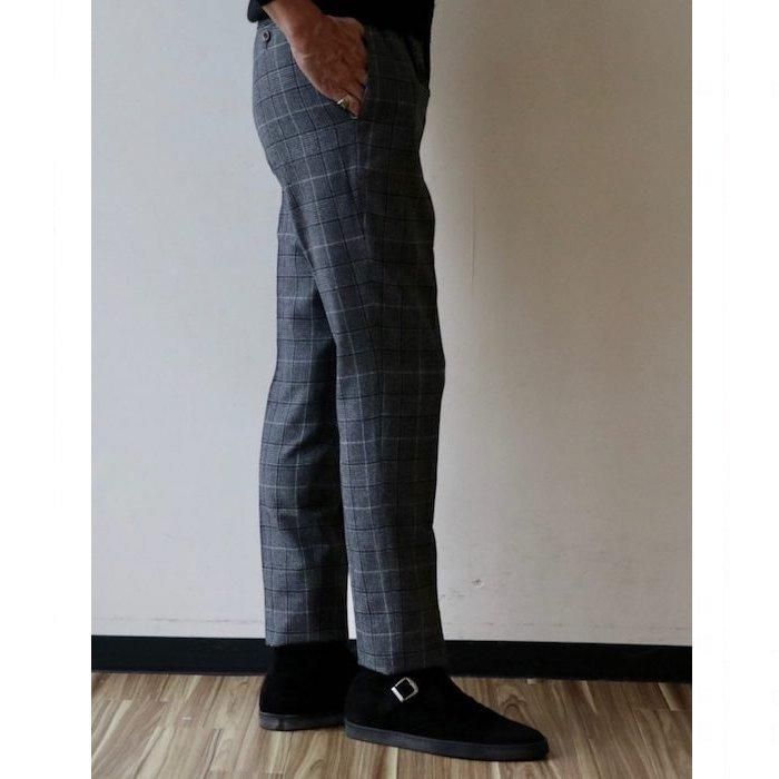 【PT TORINO】「GENTLEMAN FIT」 グレンチェックオーバーペン柄ウールパンツ - SUGURU SHOP