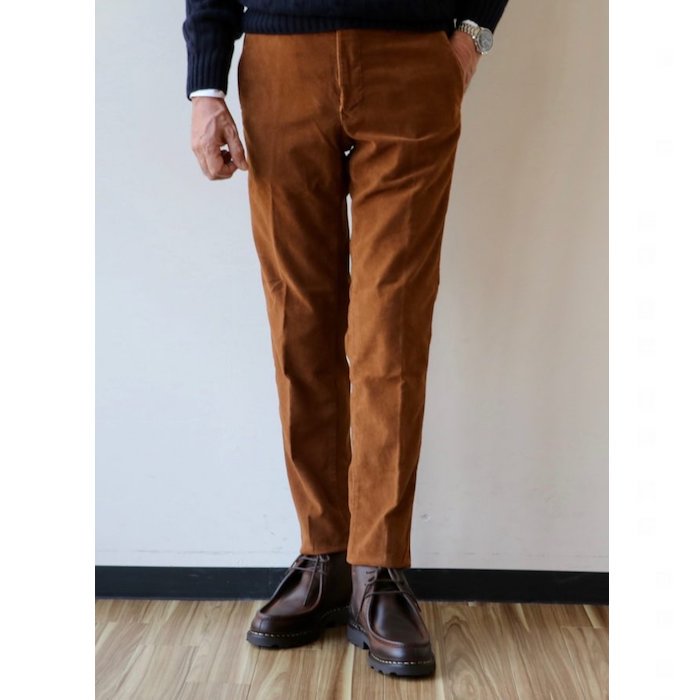 【INCOTEX SLACKS】「151」加工モールスキンストレッチパンツ 