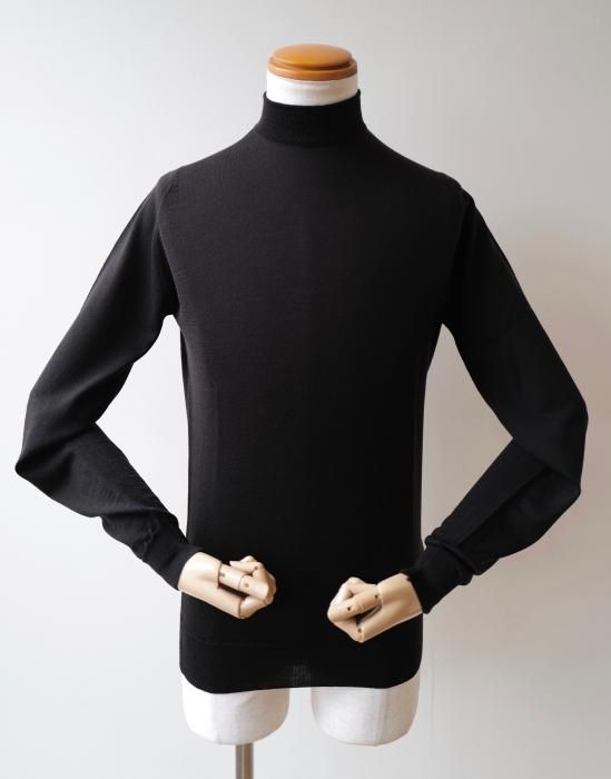 【JOHN SMEDLEY】「HARCOURT」30Gメリノウールモックネックニット - SUGURU SHOP