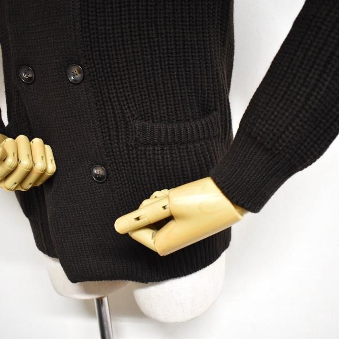 新品・未使用｜ Settefili Cashmere カーディガン アルパカ 紺 シャツカーディガン 51／4015C2 | Settefili Cashmere