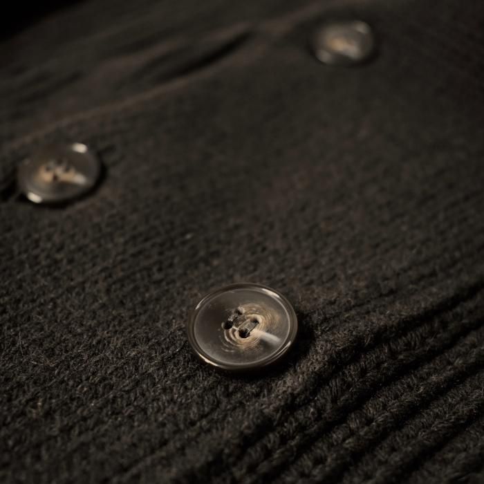 Settefili Cashmere】ダブルショールカラー ラグランカーディガン