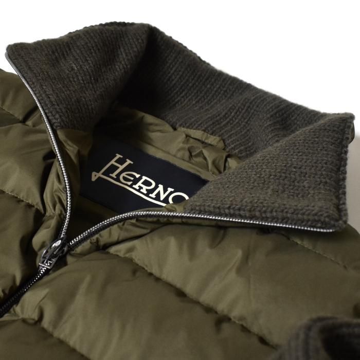 HERNO】ダウン×ニットハイブリッドブルゾン - SUGURU SHOP