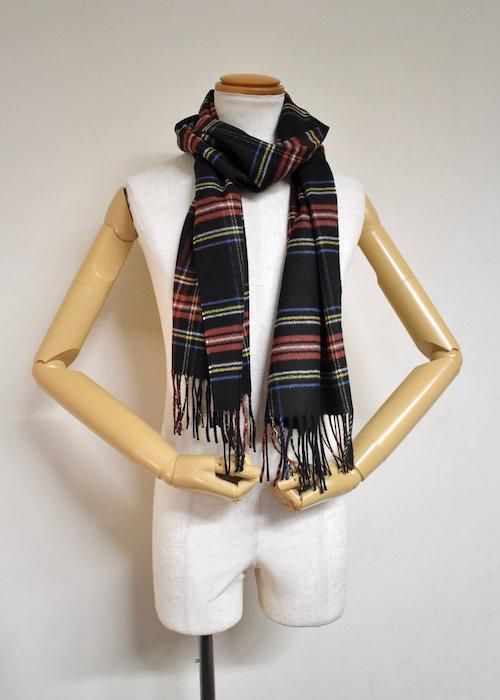 PIACENZA カシミヤ100% マフラー チェック イタリア製 PIACENZA